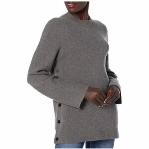 Theory‎ Airy Wool Cashmere Button Tunic Sweater